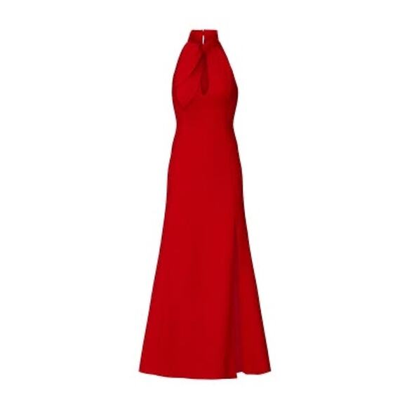 C/MEO Collective l Red High Neck Sleeveless Formal Gown Dress Size 4 - Picture 4 of 11